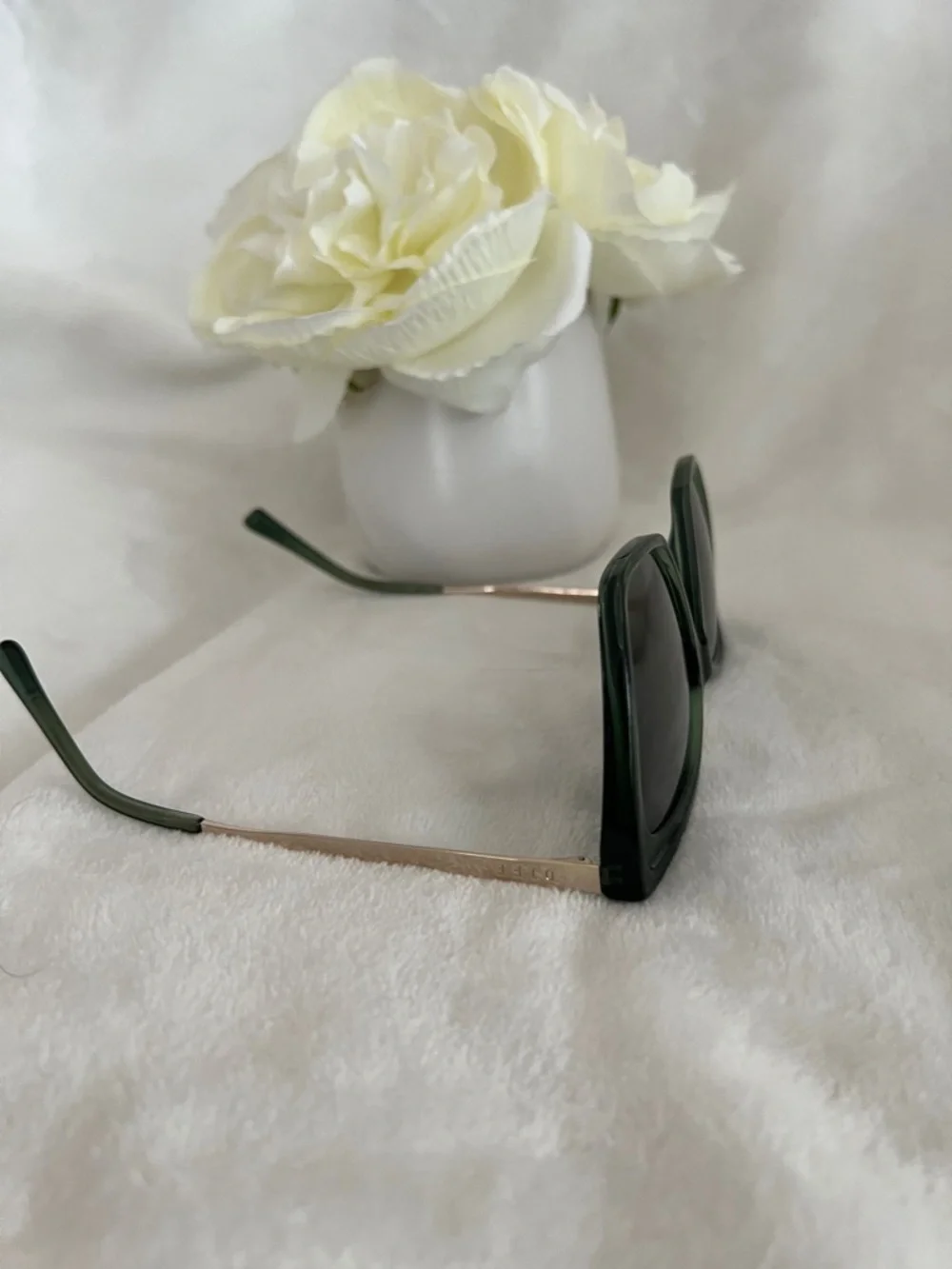 Dark Green Cat Eye Sunglasses - Women Accessories - Picture 3 of 7